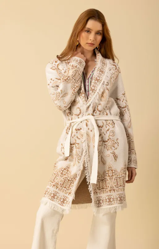 Capri Midi Jacquard Sweater sold by Hale Bob