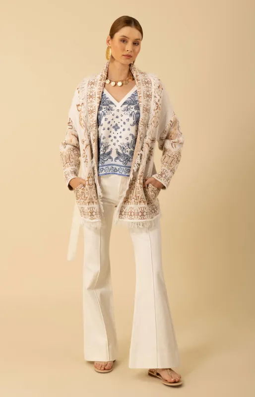 Capri Jacquard Sweater sold by Hale Bob