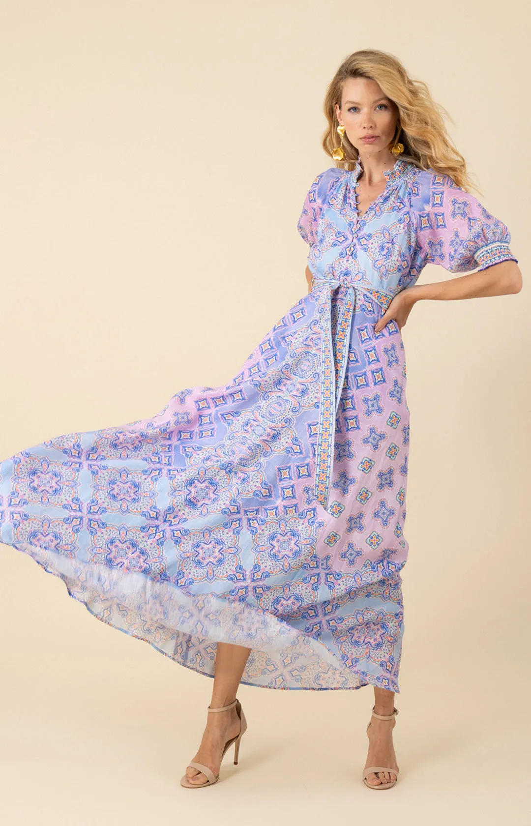 Naya Linen Maxi Dress sold by Hale Bob product image thumbnail 3