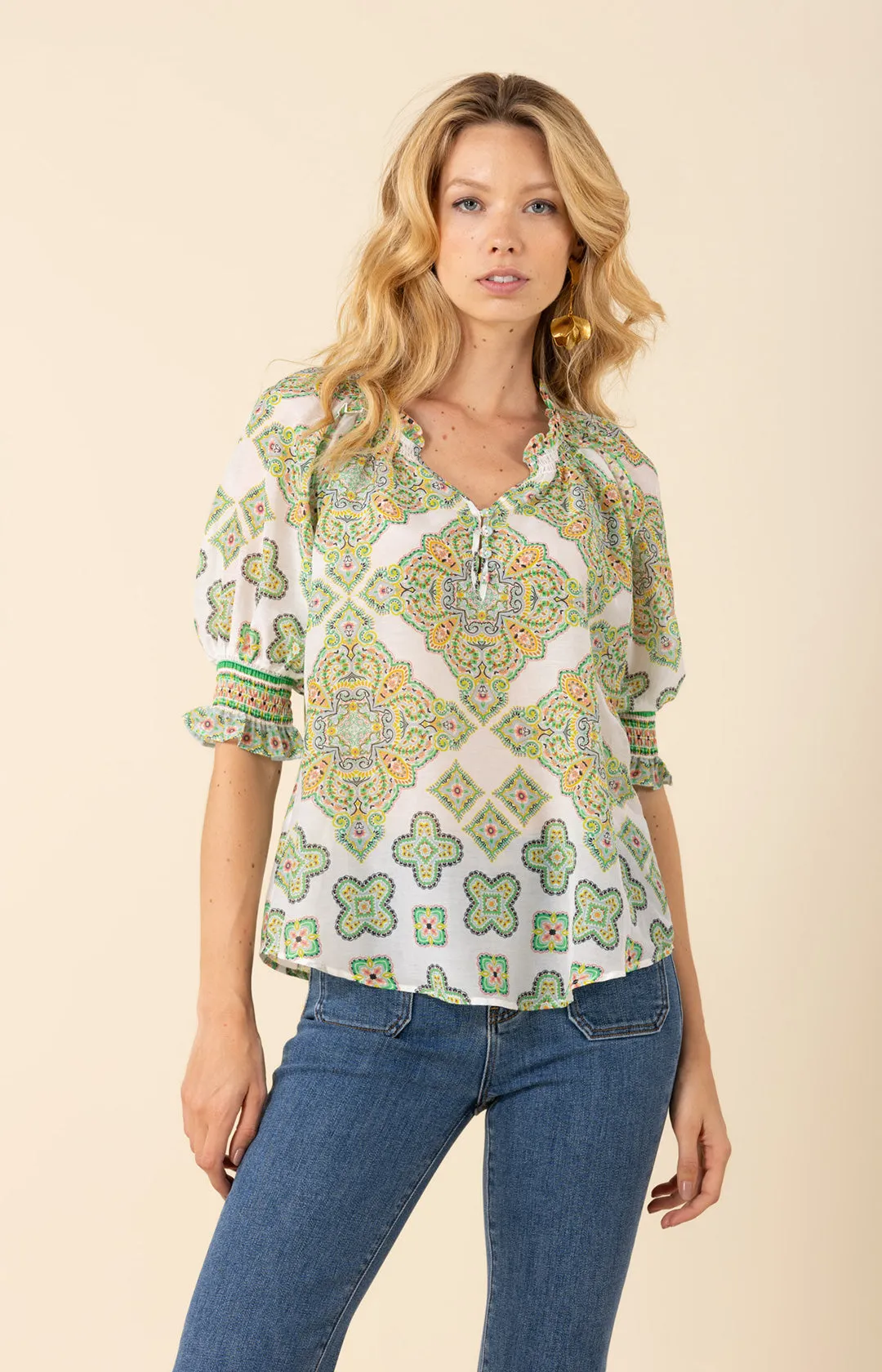 Eileen Voile Top sold by Hale Bob product image thumbnail 5