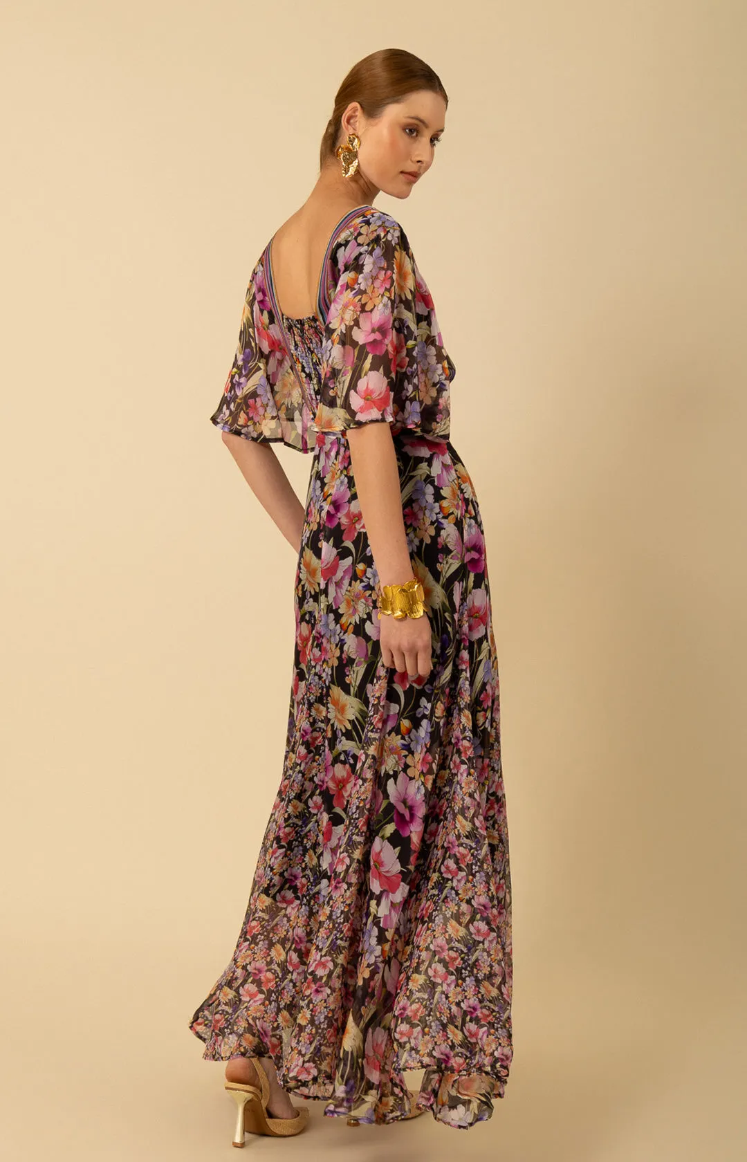 Mariam Chiffon Maxi Dress sold by Hale Bob product image thumbnail 4