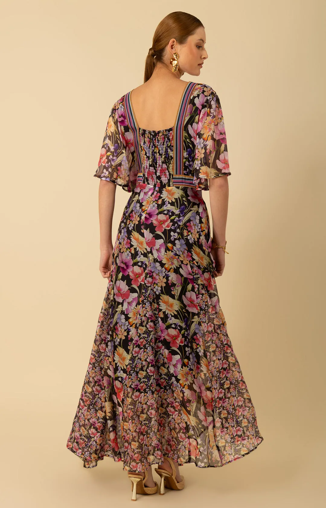 Mariam Chiffon Maxi Dress sold by Hale Bob product image thumbnail 2