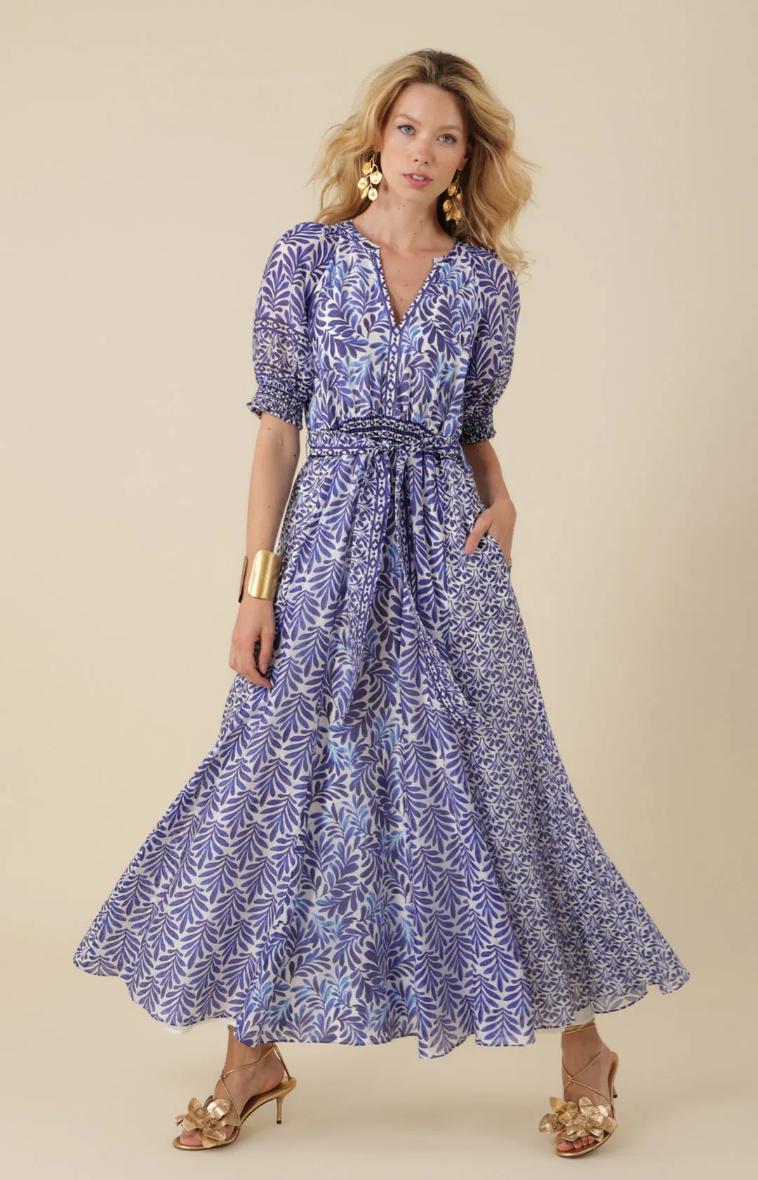 Estella Organza Maxi Dress sold by Hale Bob