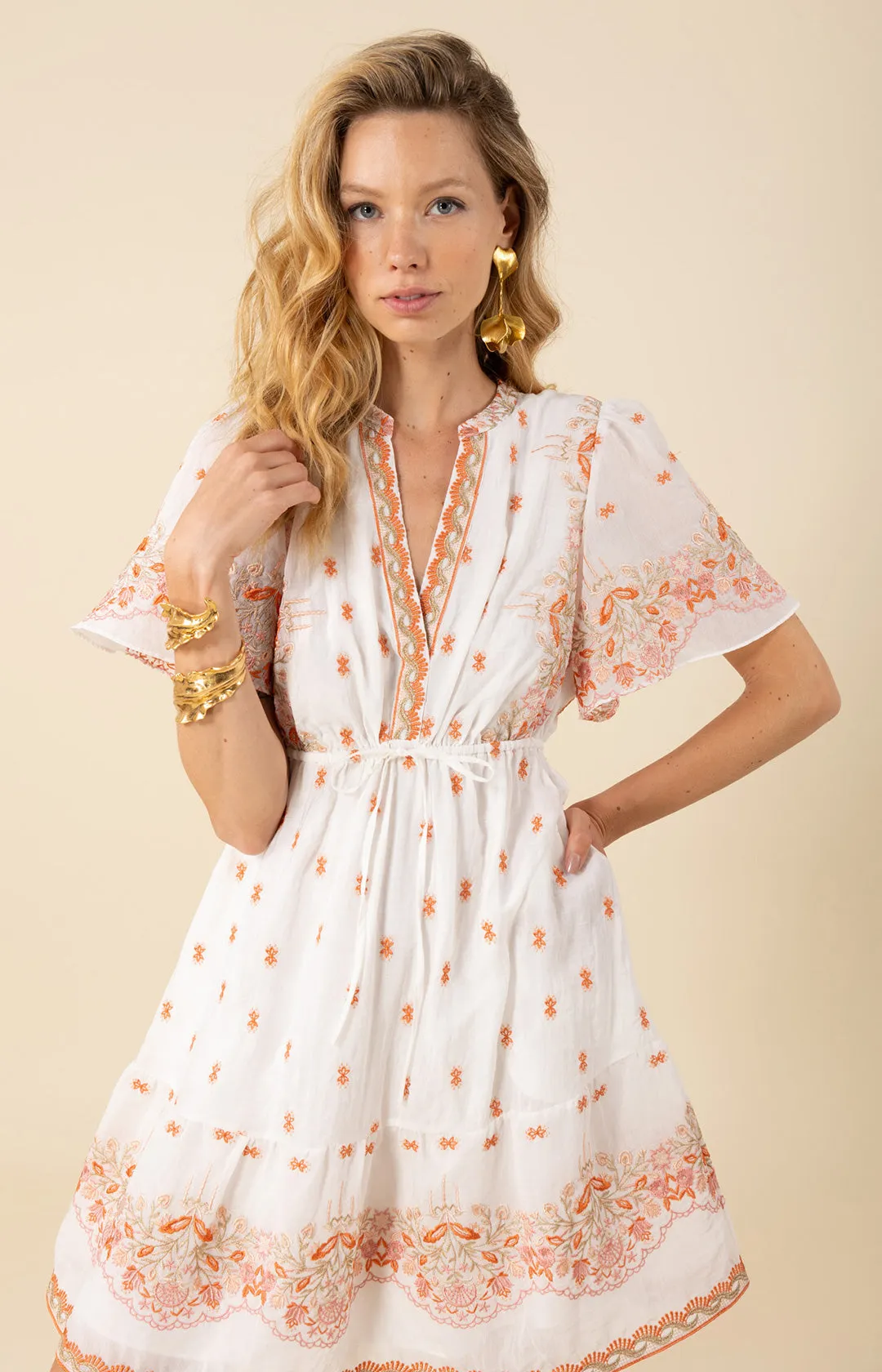 Milan Embroidered Organza Dress sold by Hale Bob product image thumbnail 3