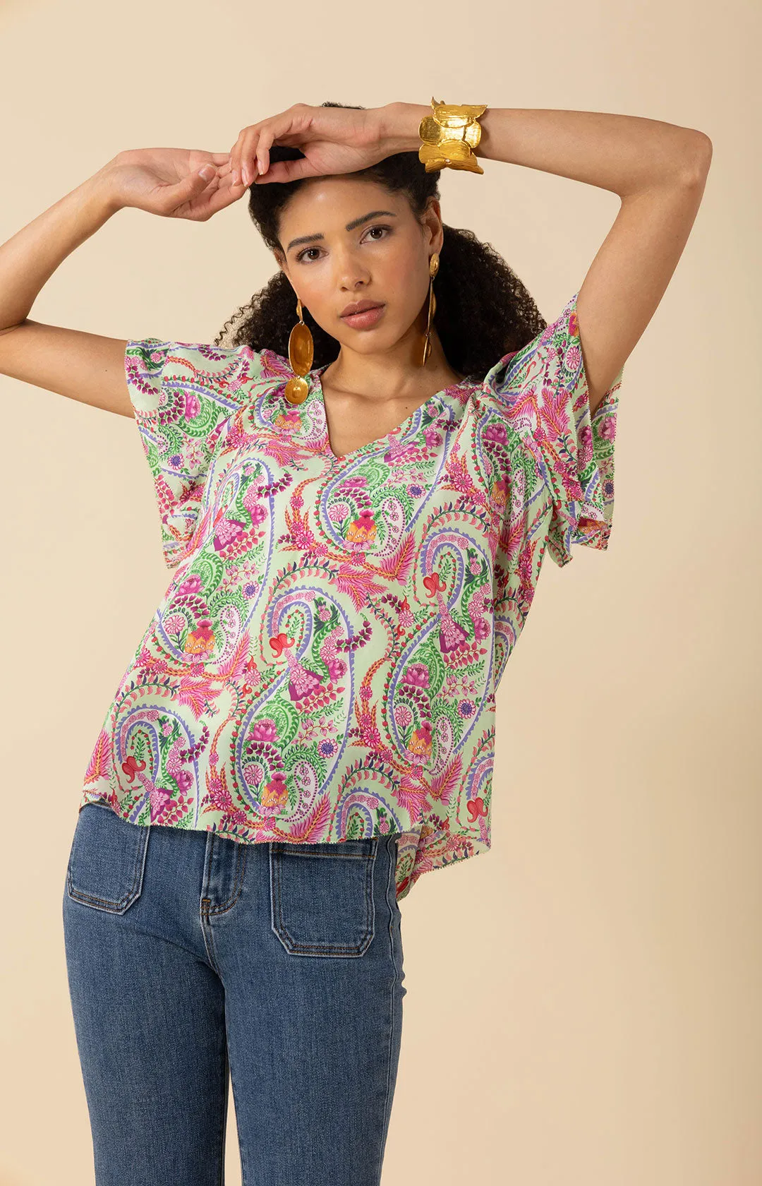 Melany Silk Top sold by Hale Bob product image thumbnail 3