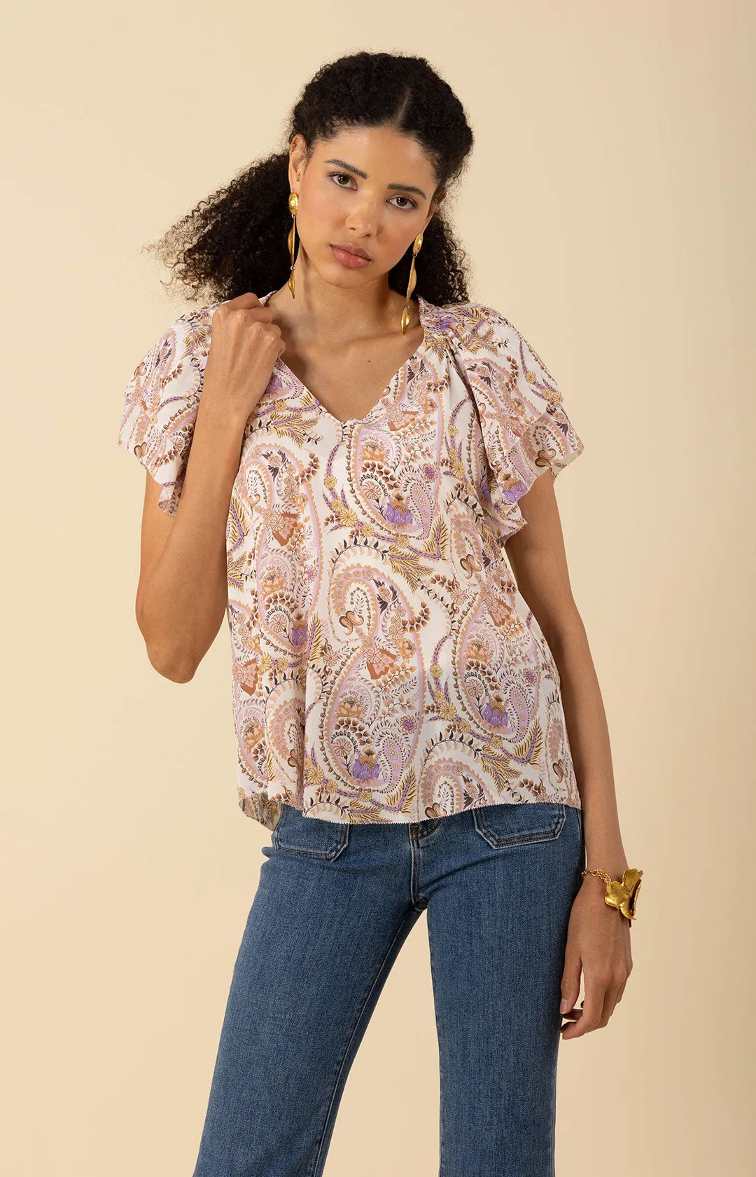 Melany Silk Top sold by Hale Bob