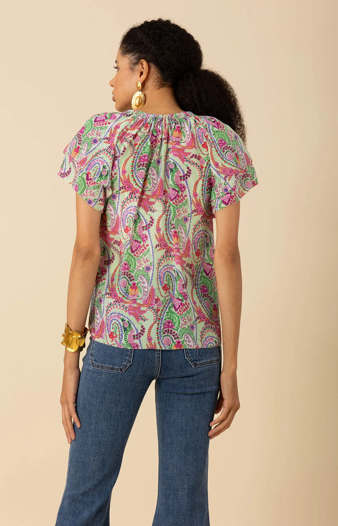 Melany Silk Top sold by Hale Bob product image thumbnail 4