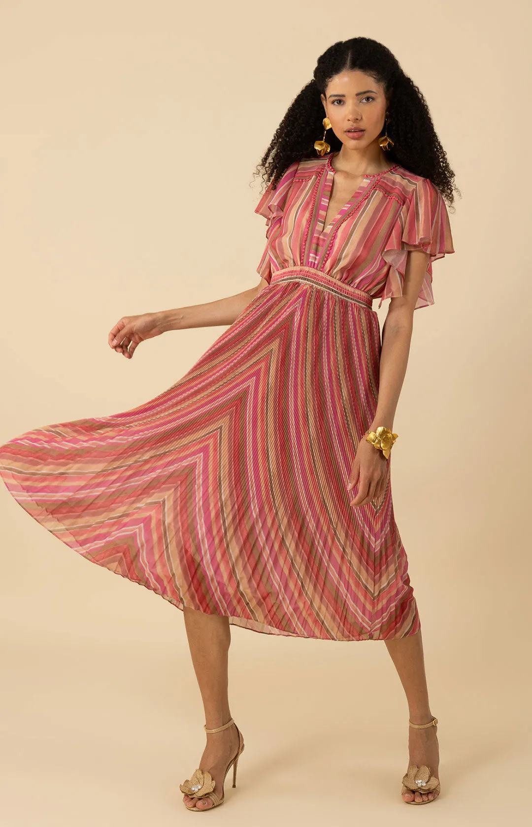 Della Charmeuse Dress sold by Hale Bob product image thumbnail 5