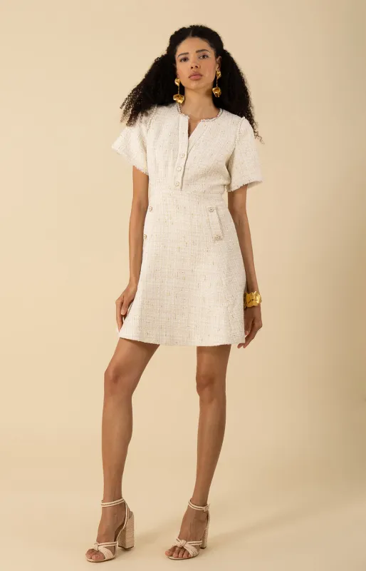 Maxine Boucle Tweed Dress sold by Hale Bob