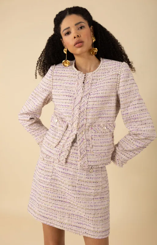 Zaylee Boucle Tweed Jacket sold by Hale Bob
