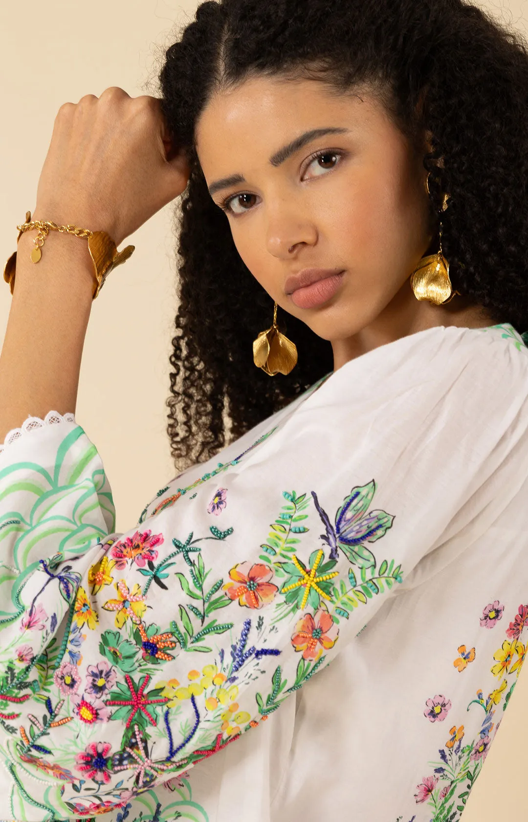 Allyson Cotton Voile Dress sold by Hale Bob product image thumbnail 3