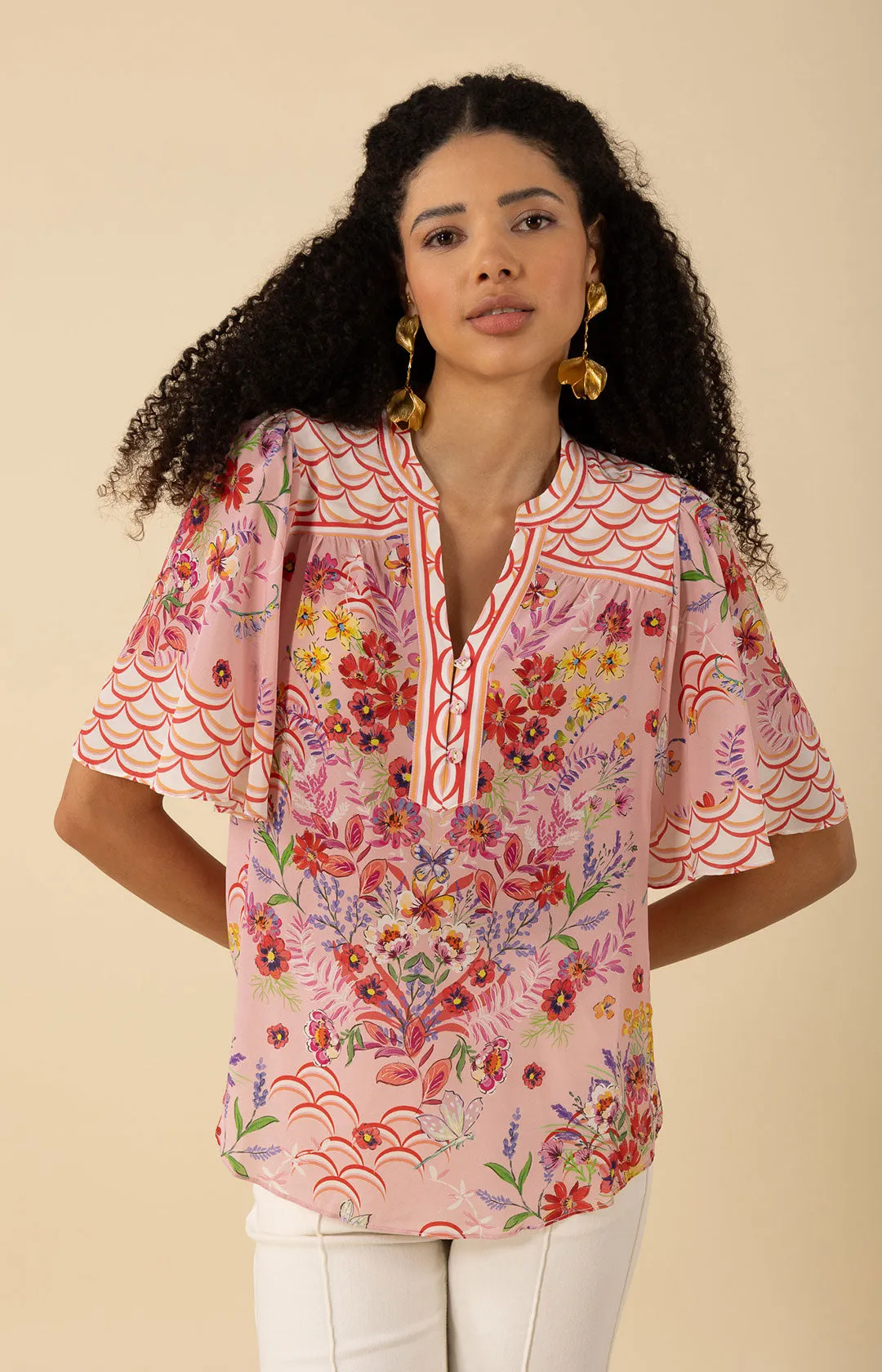 Noah Silk Top sold by Hale Bob product image thumbnail 5