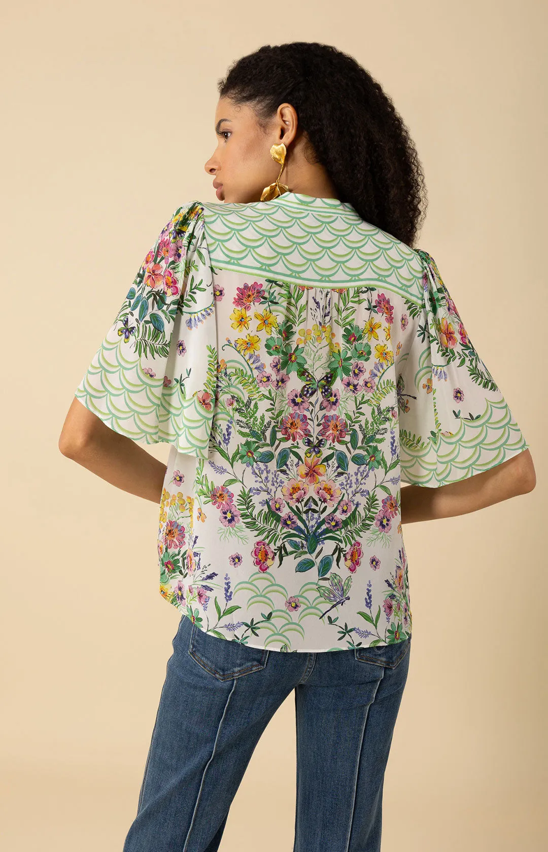 Noah Silk Top sold by Hale Bob product image thumbnail 2