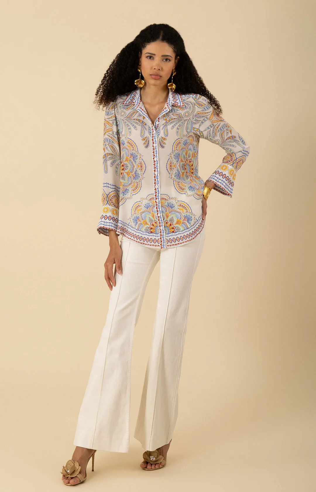 Lara Silk Top sold by Hale Bob product image thumbnail 5