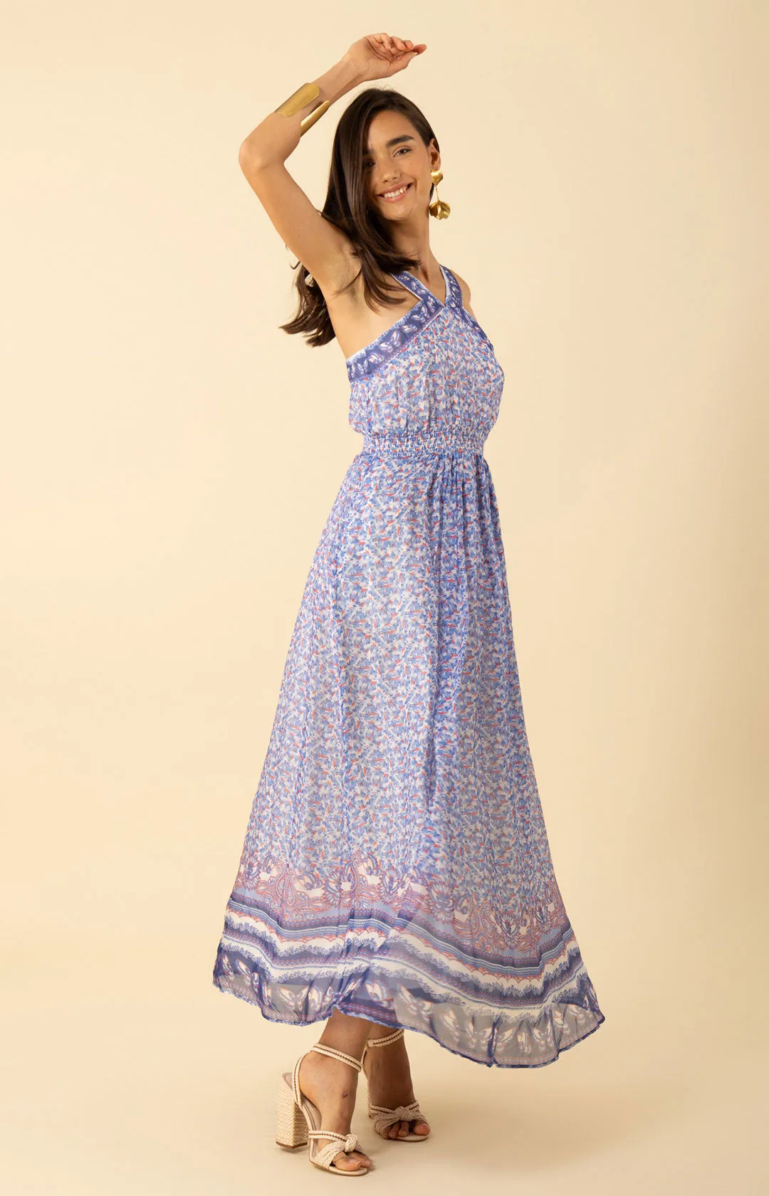 Janiyah Chiffon Maxi Dress sold by Hale Bob product image thumbnail 3