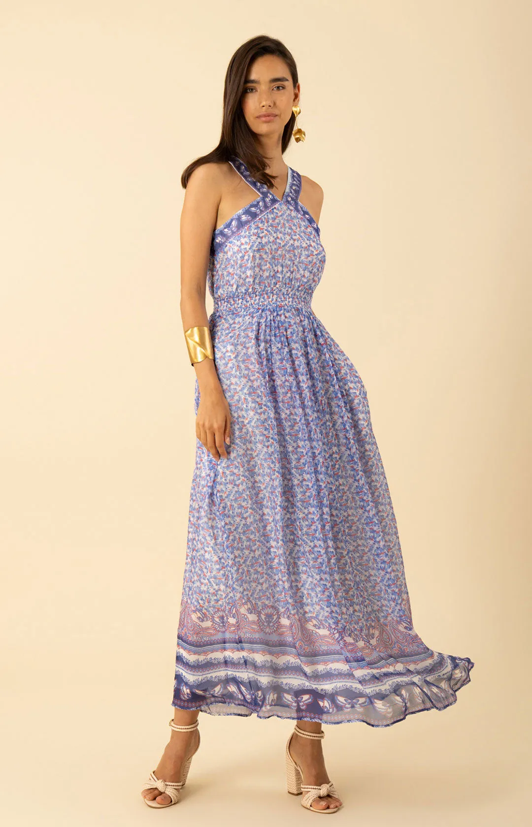 Janiyah Chiffon Maxi Dress sold by Hale Bob