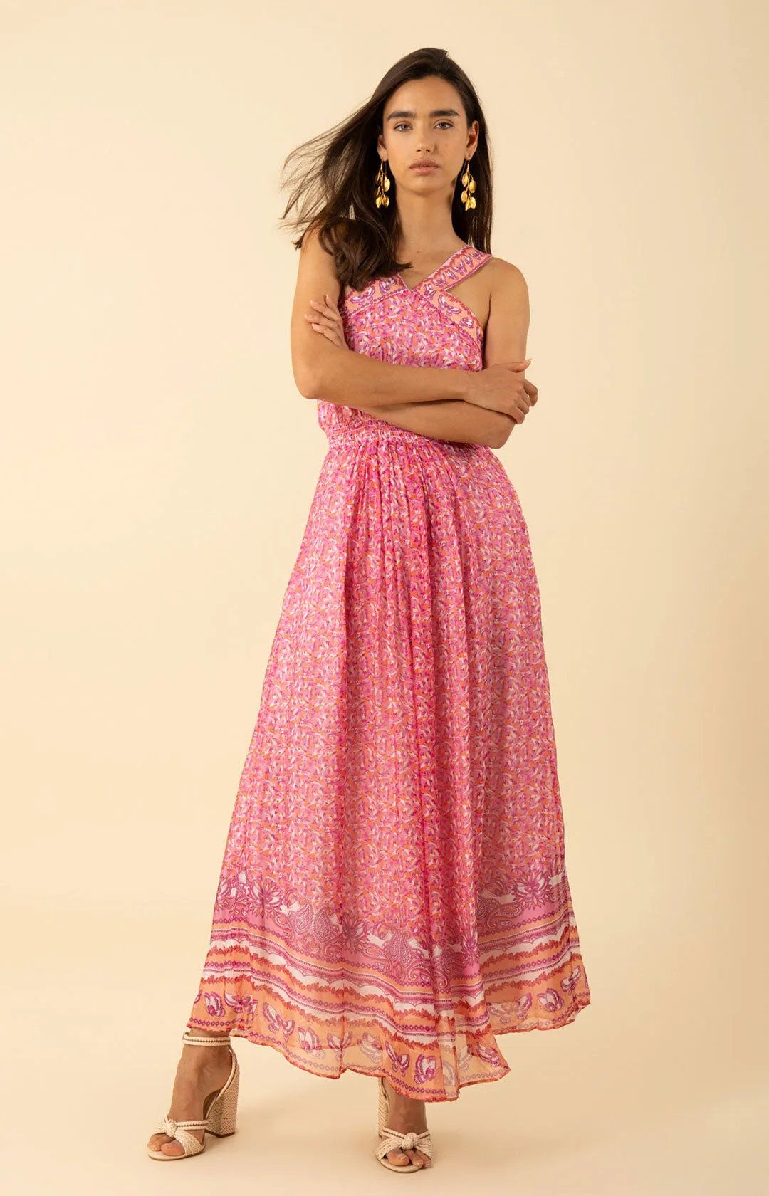 Janiyah Chiffon Maxi Dress sold by Hale Bob product image thumbnail 5