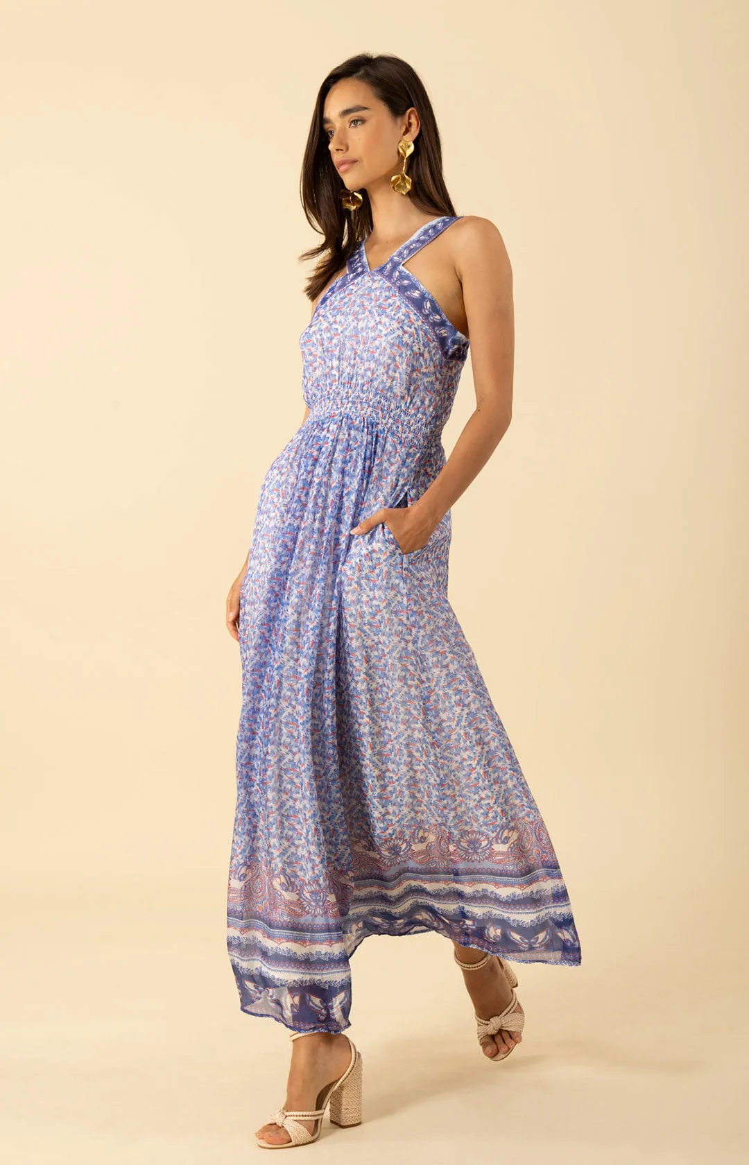 Janiyah Chiffon Maxi Dress sold by Hale Bob product image thumbnail 4