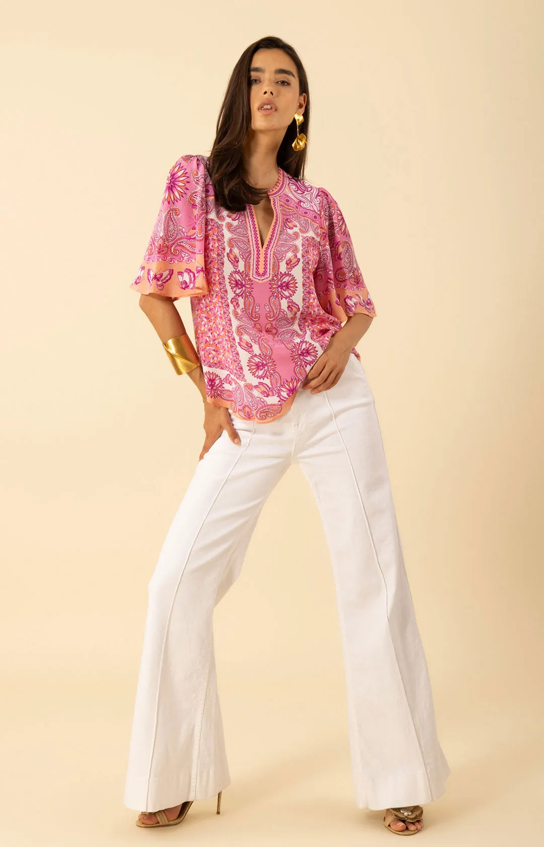 Novah Silk Top sold by Hale Bob product image thumbnail 5