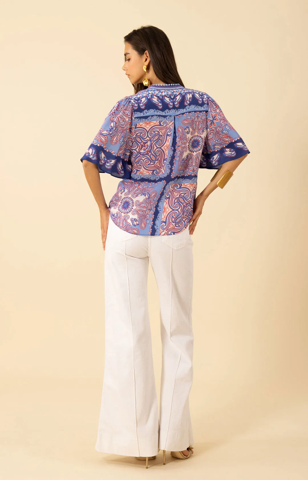 Novah Silk Top sold by Hale Bob product image thumbnail 2