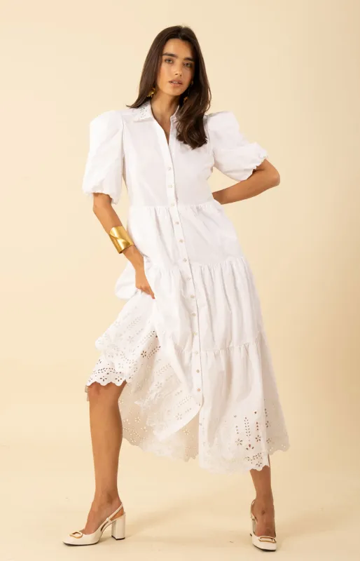 Martha Embroidered Poplin Dress sold by Hale Bob