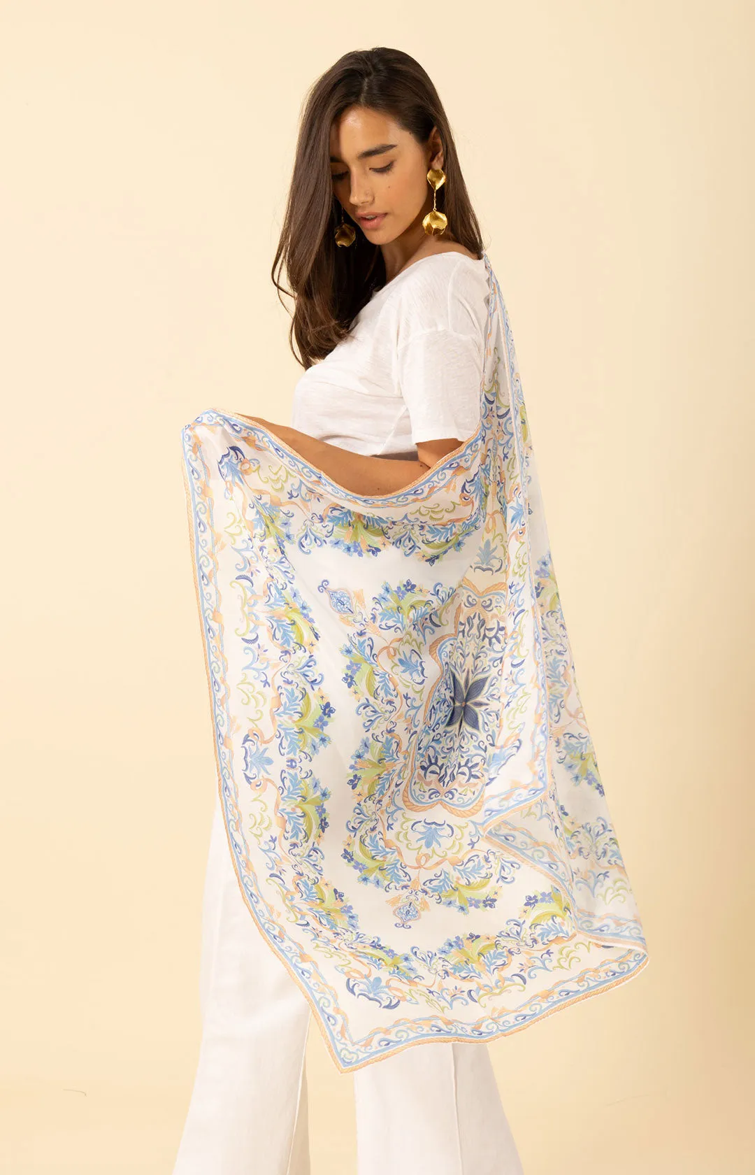 Jaylah Silk Scarf sold by Hale Bob product image thumbnail 4