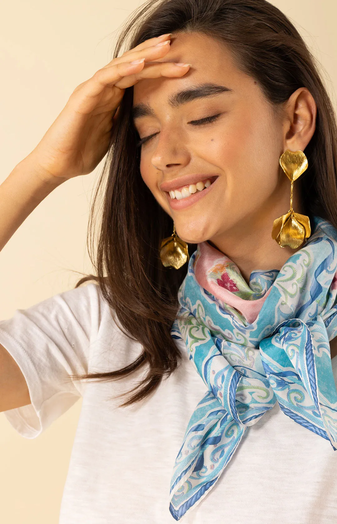 Jaylah Silk Scarf sold by Hale Bob product image thumbnail 5