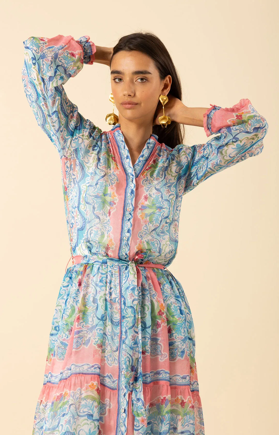 Halo Chiffon Maxi Dress sold by Hale Bob product image thumbnail 3