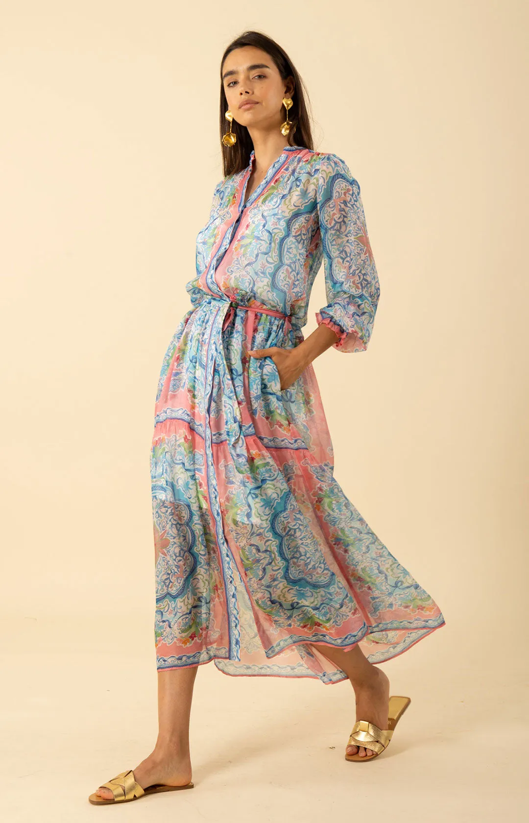 Halo Chiffon Maxi Dress sold by Hale Bob product image thumbnail 4