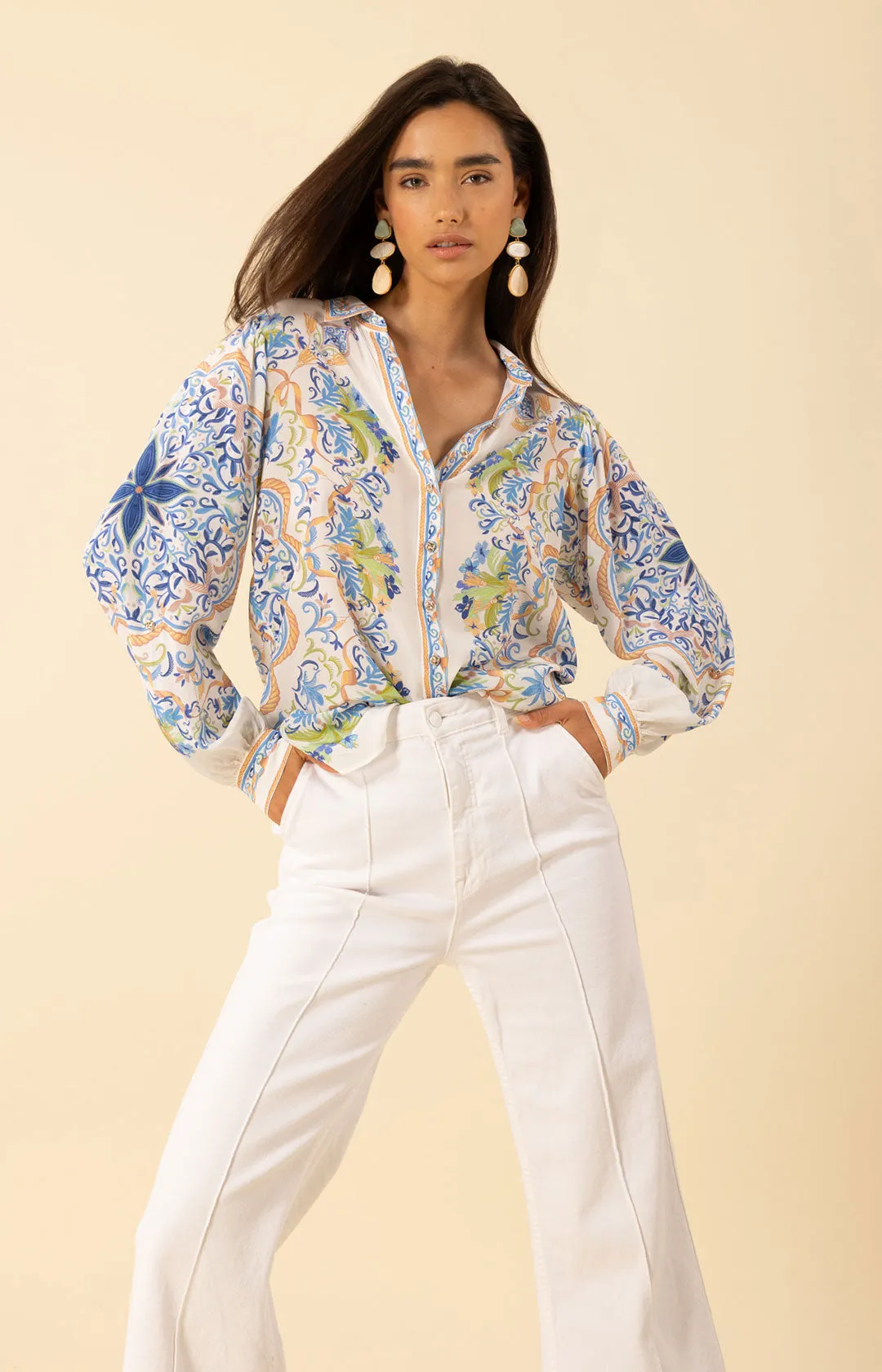 Kinslee Silk Top sold by Hale Bob product image thumbnail 4