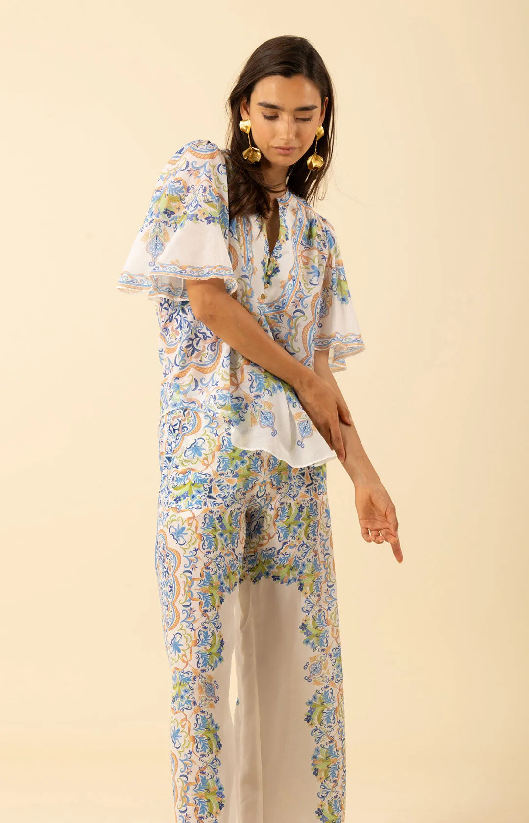 Estrella Voile Cotton Top sold by Hale Bob product image thumbnail 5