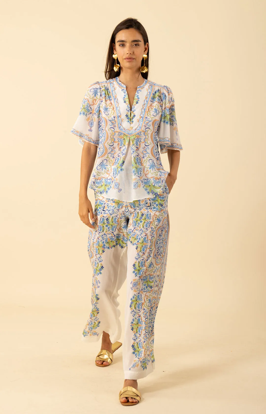 Estrella Voile Cotton Top sold by Hale Bob product image thumbnail 3