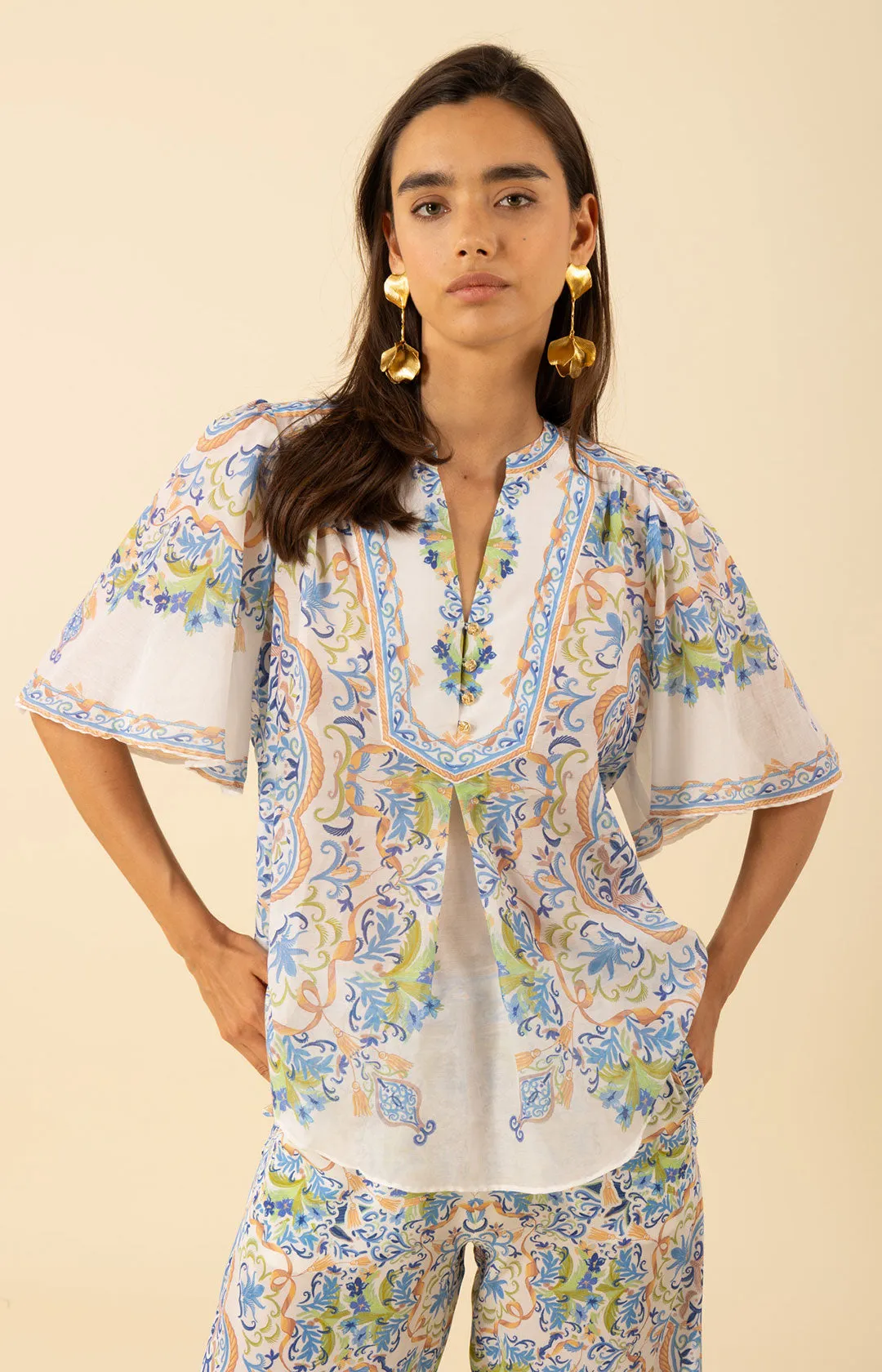 Estrella Voile Cotton Top sold by Hale Bob