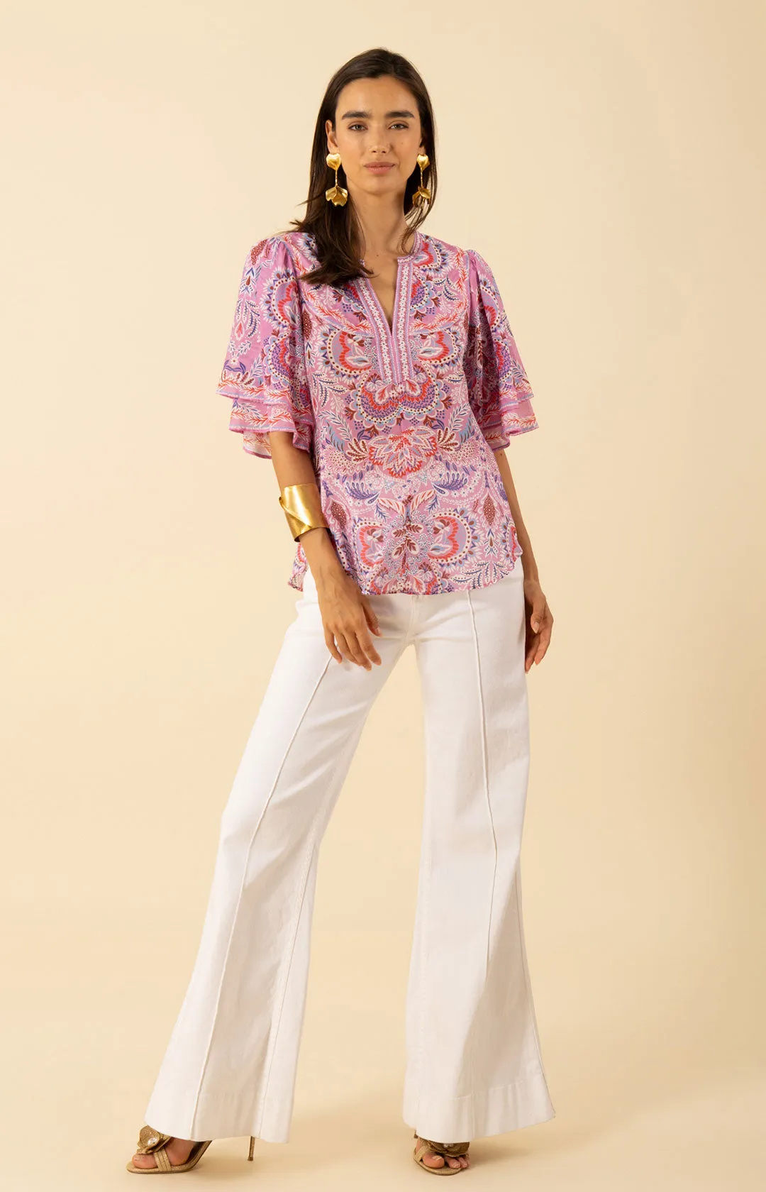 Braelyn Voile Top sold by Hale Bob