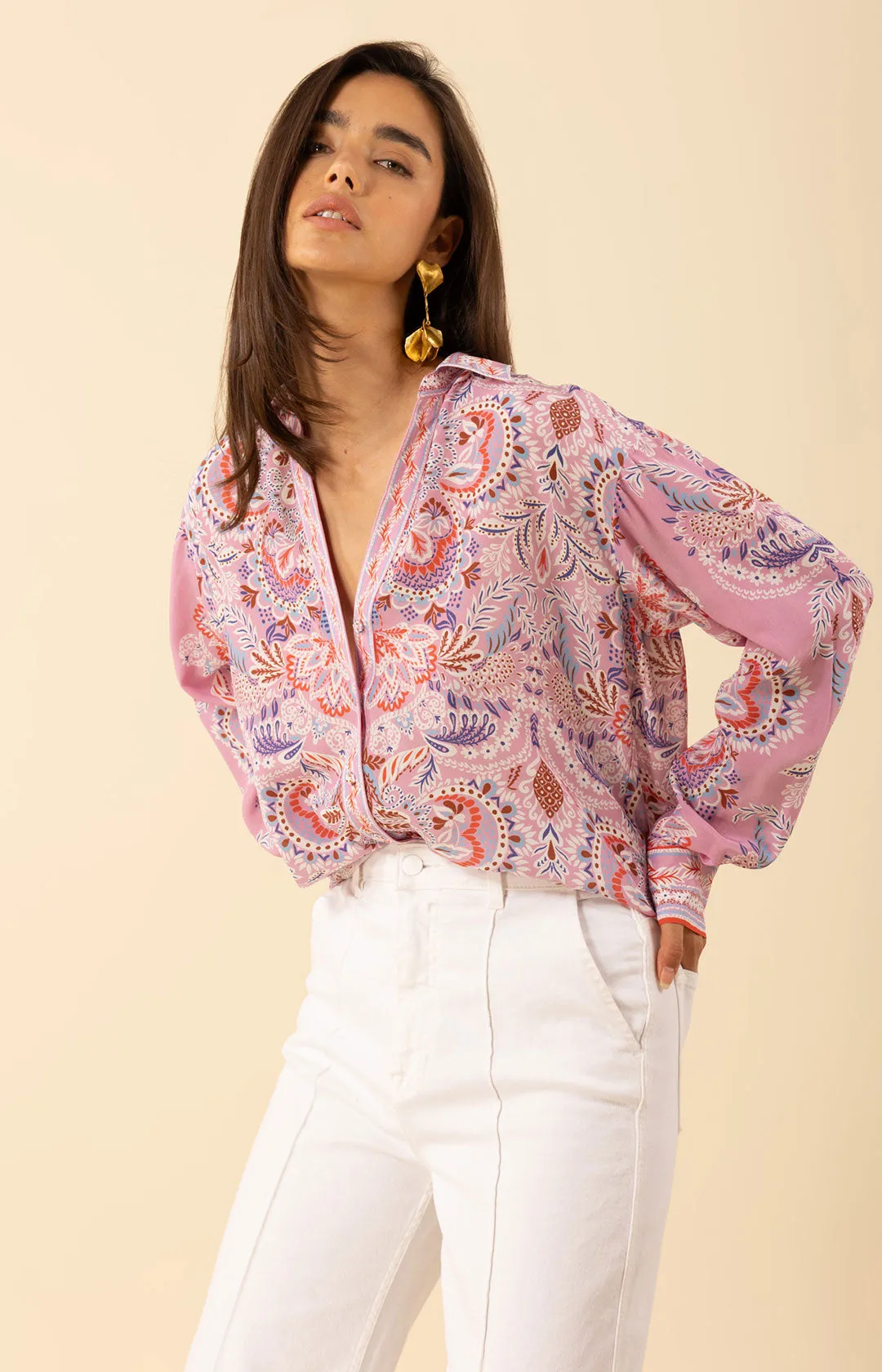Waverly Silk Top sold by Hale Bob