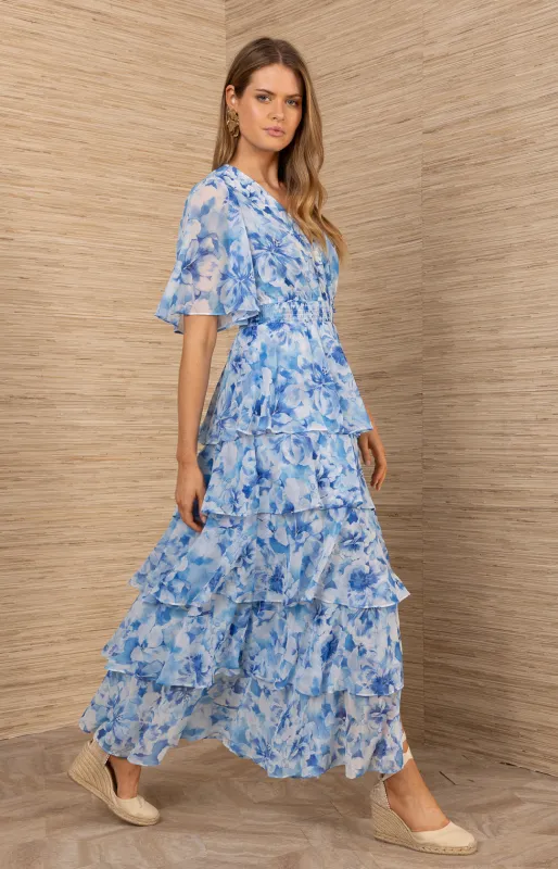 Kallie Chiffon Maxi Dress sold by Hale Bob