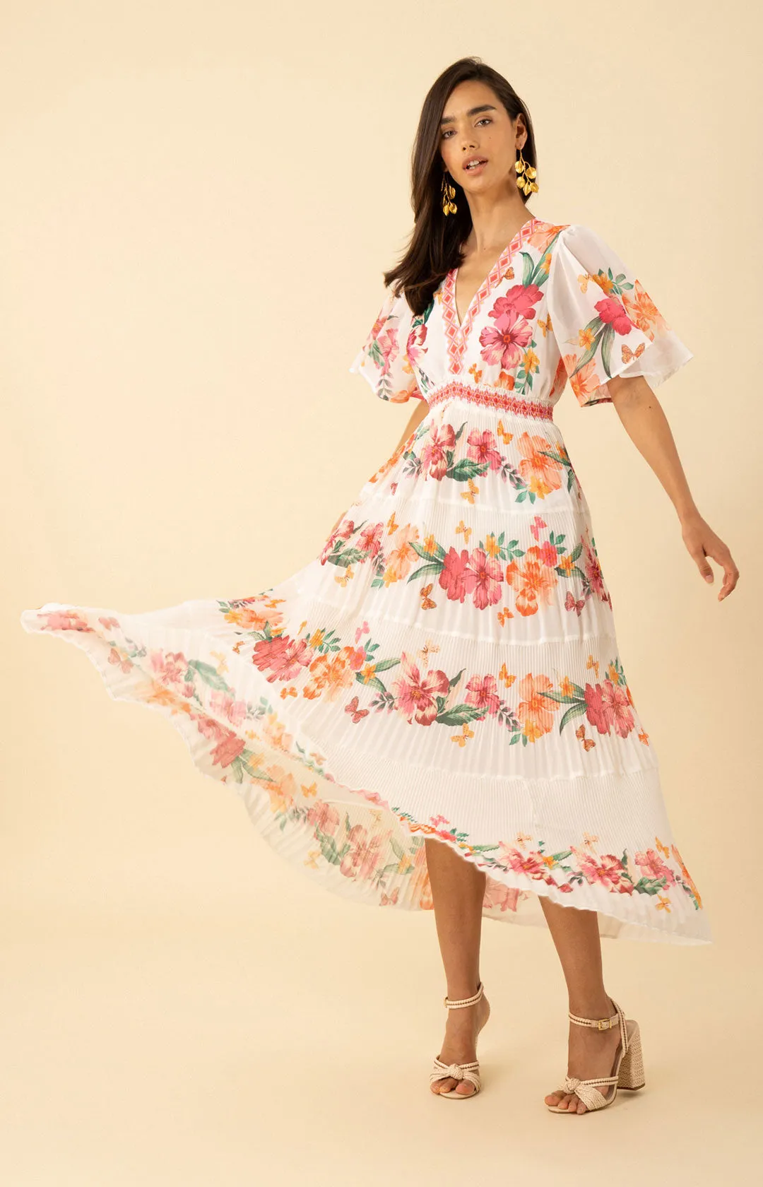 Angie Chiffon Maxi Dress sold by Hale Bob product image thumbnail 4