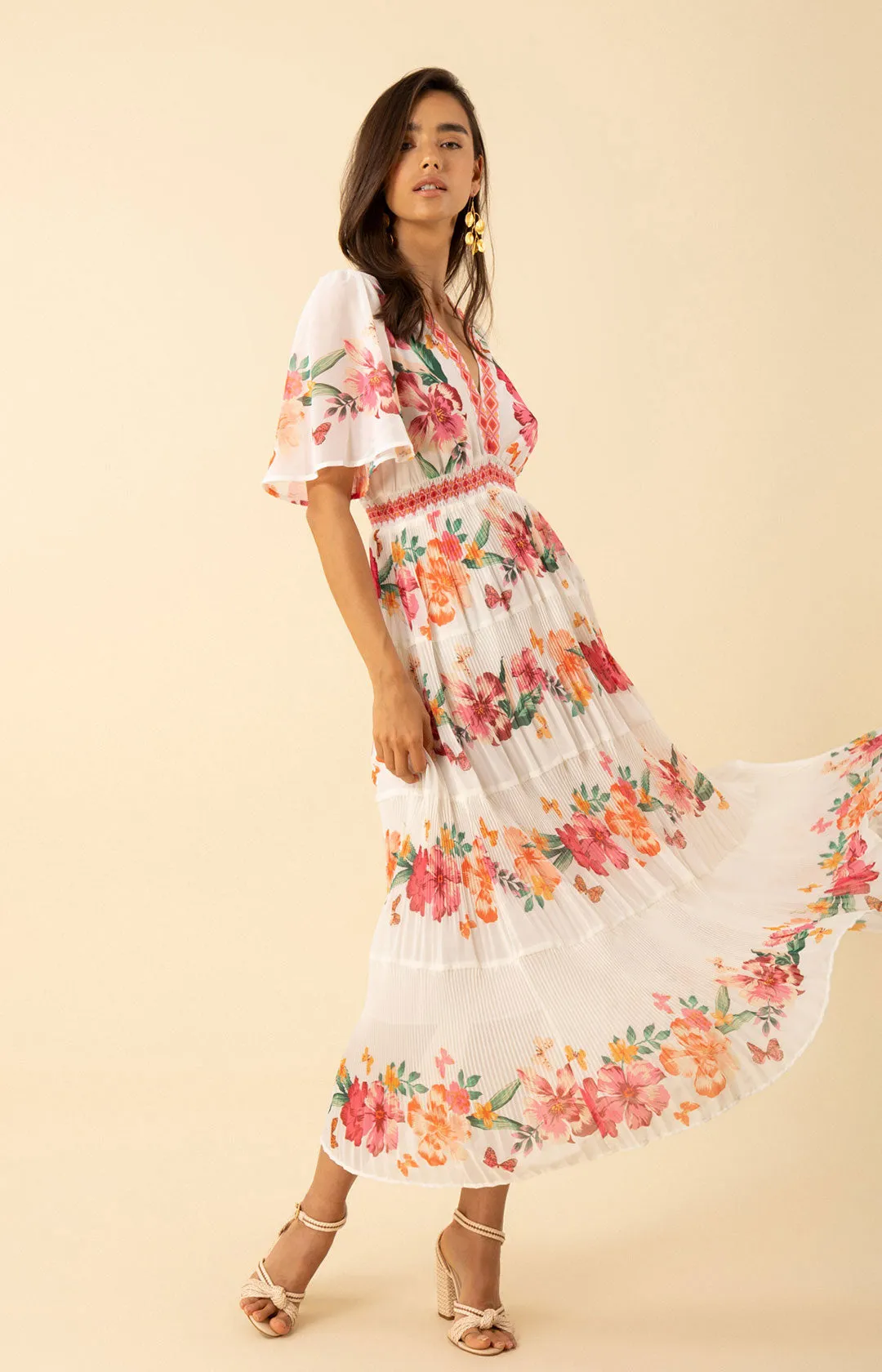 Angie Chiffon Maxi Dress sold by Hale Bob product image thumbnail 3