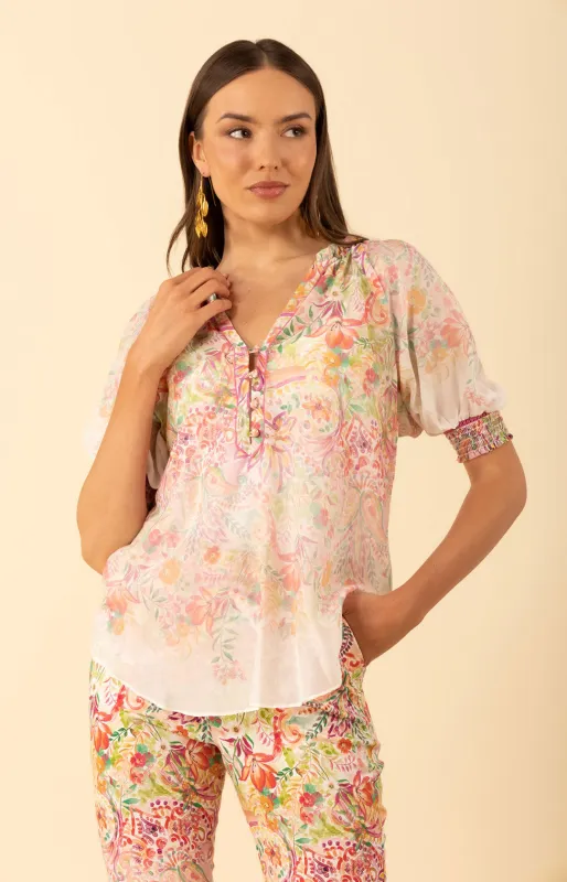 Yareli Voile Top sold by Hale Bob
