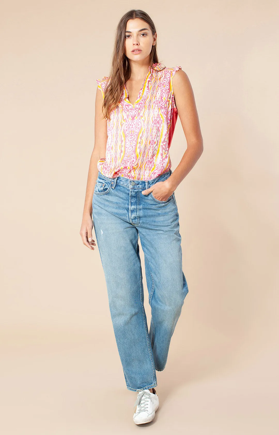 Monroe Silk Top sold by Hale Bob