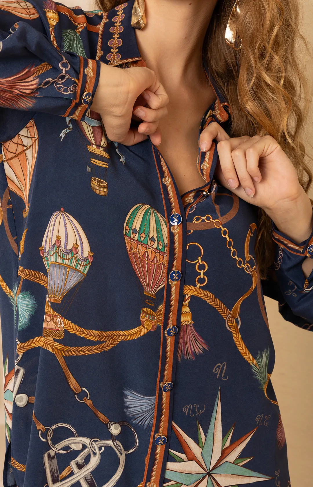 Cleo Silk Top sold by Hale Bob product image thumbnail 5