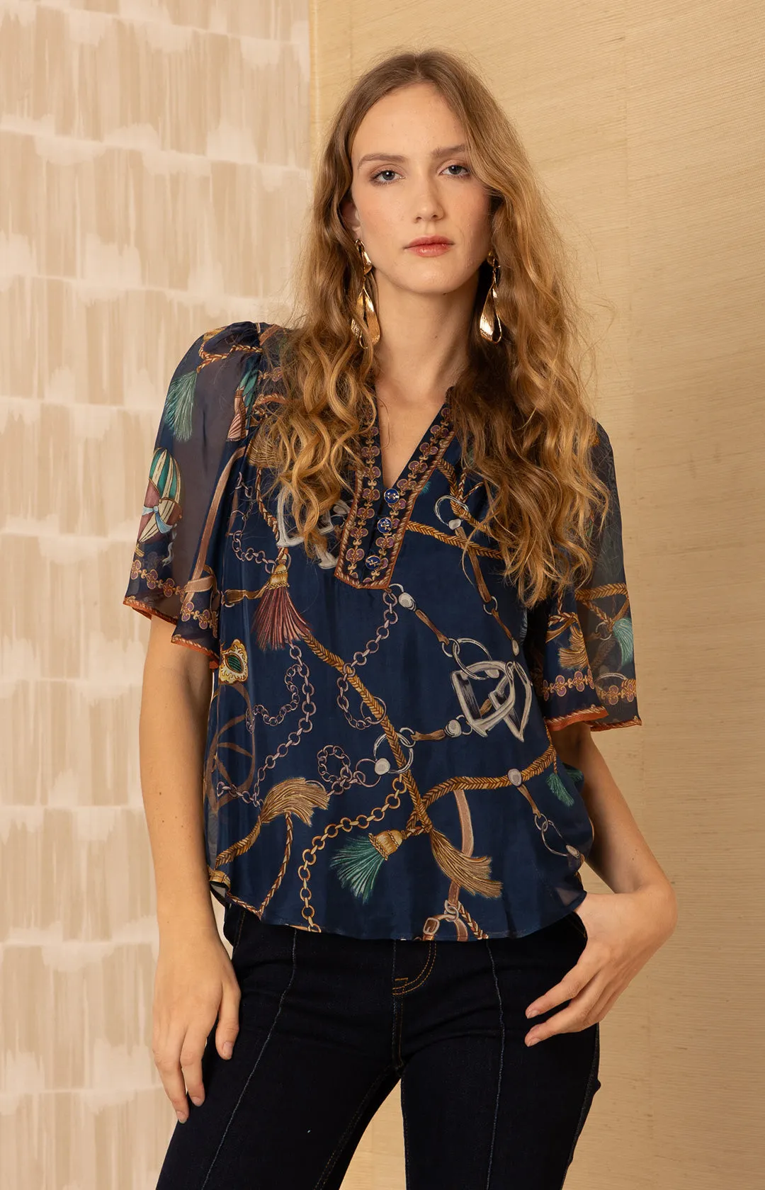 Hana Chiffon Top sold by Hale Bob product image thumbnail 3