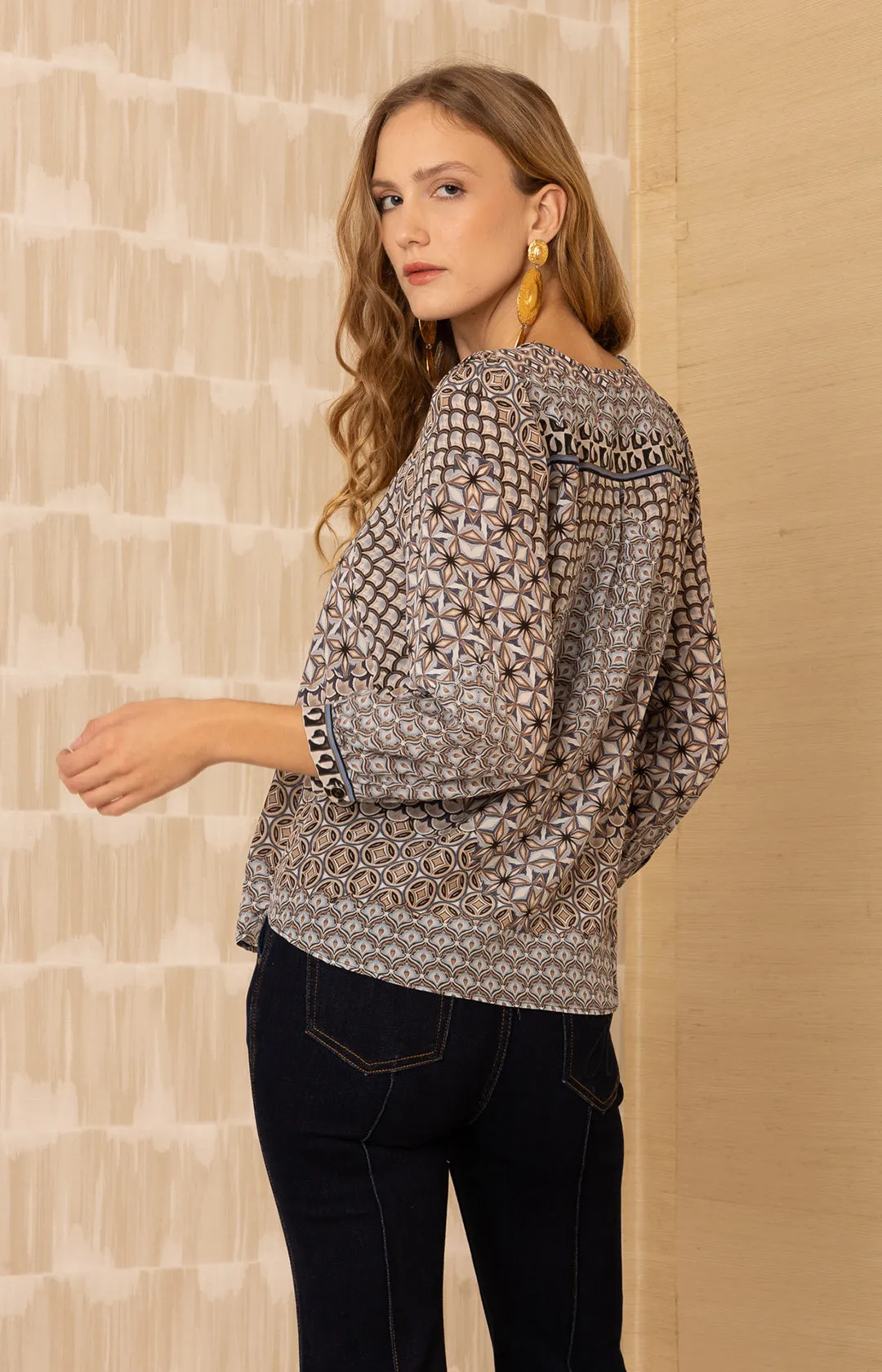 Saoirse Silk Top sold by Hale Bob product image thumbnail 5