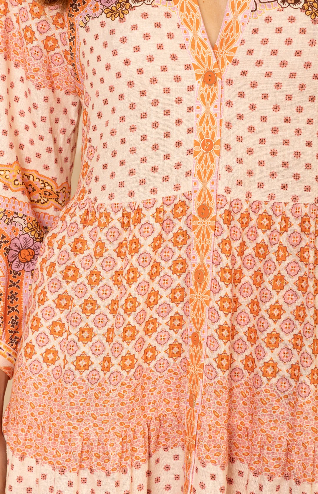 Zora Linen Maxi Dress sold by Hale Bob product image thumbnail 5