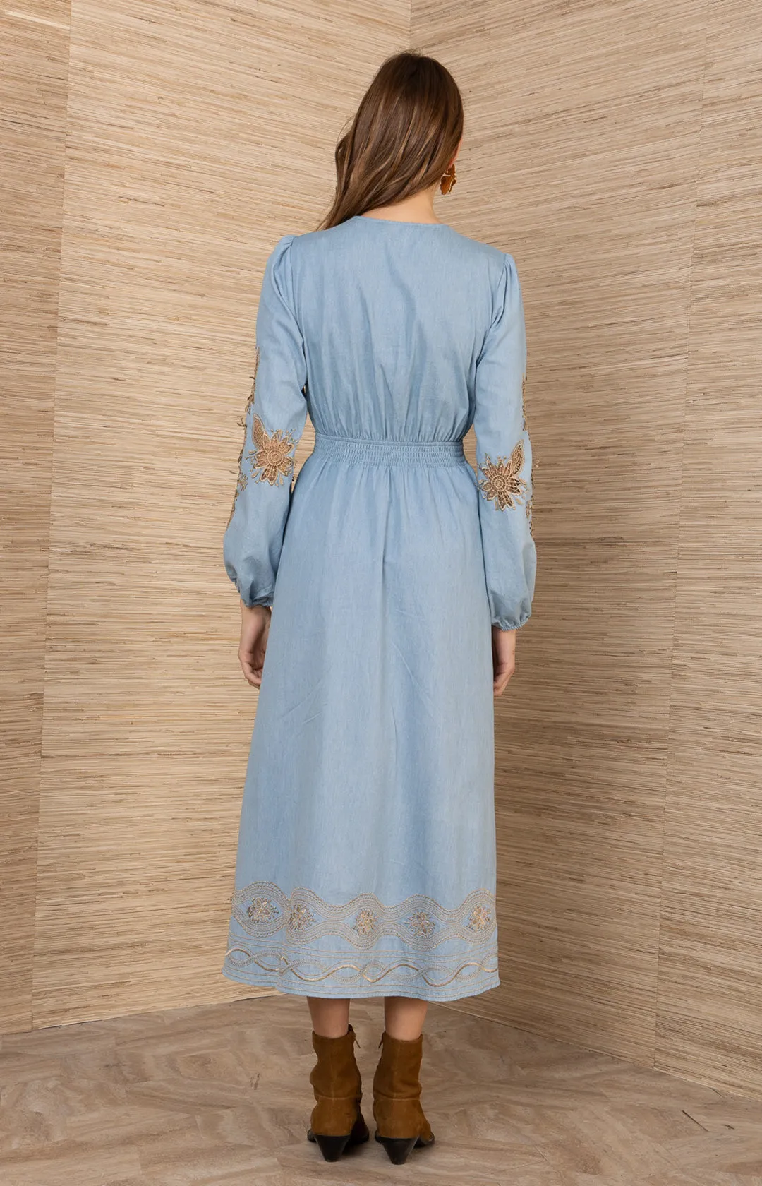 Paulina Embroidered Dress sold by Hale Bob product image thumbnail 3