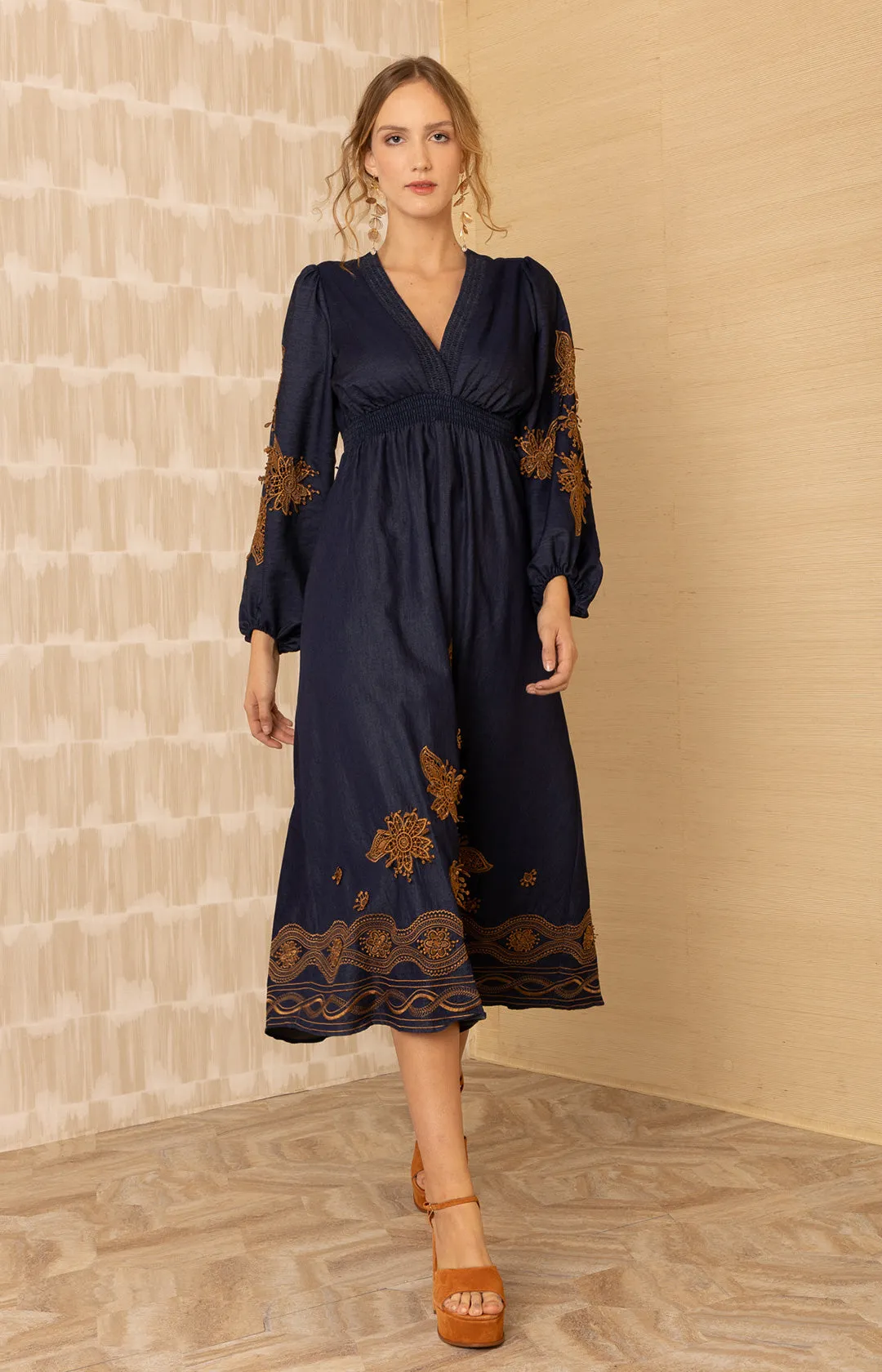 Paulina Embroidered Dress sold by Hale Bob product image thumbnail 5