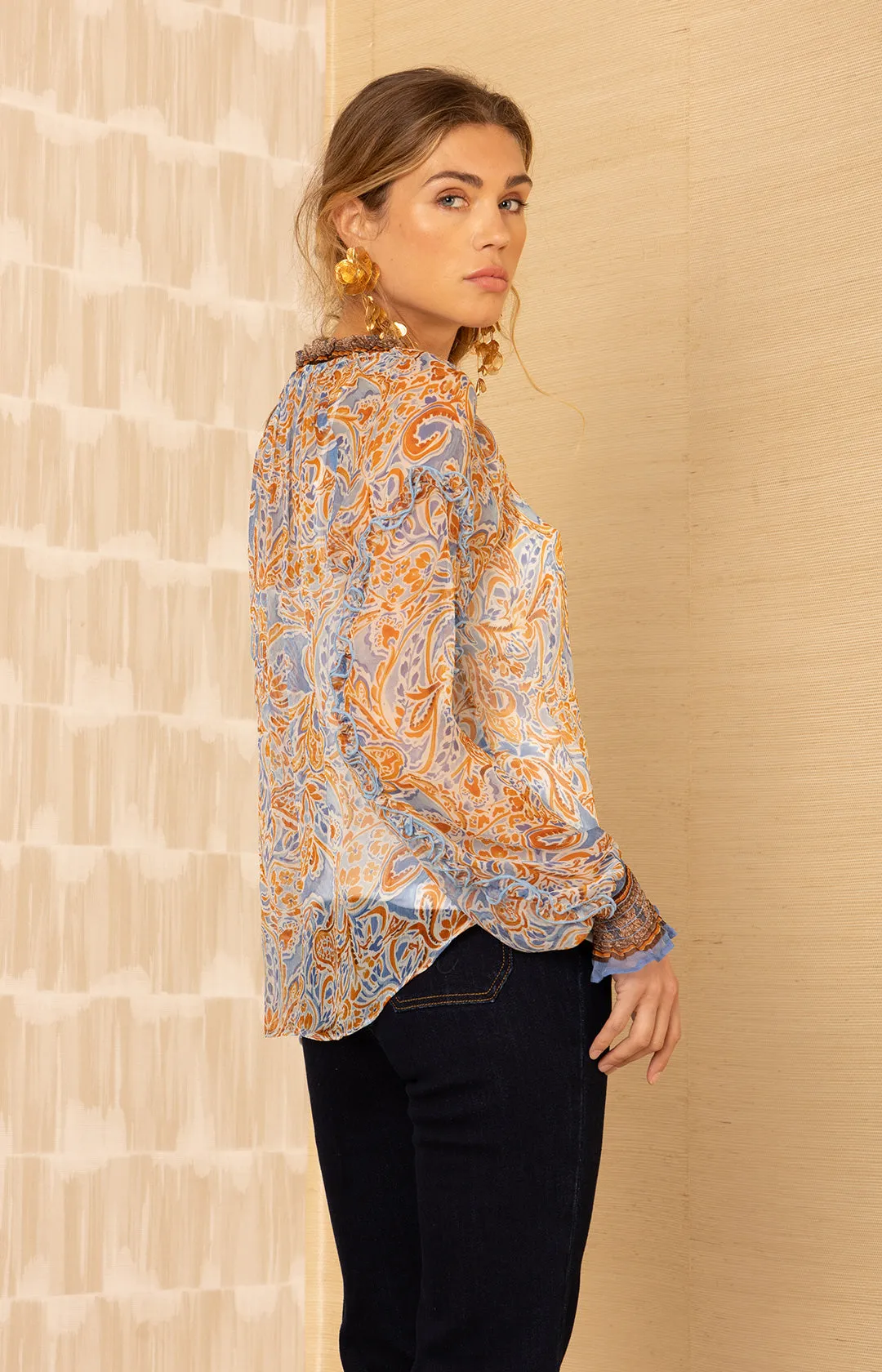 Linda Silk Top sold by Hale Bob product image thumbnail 4