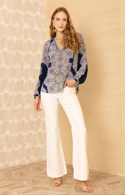 Layne Silk Top sold by Hale Bob
