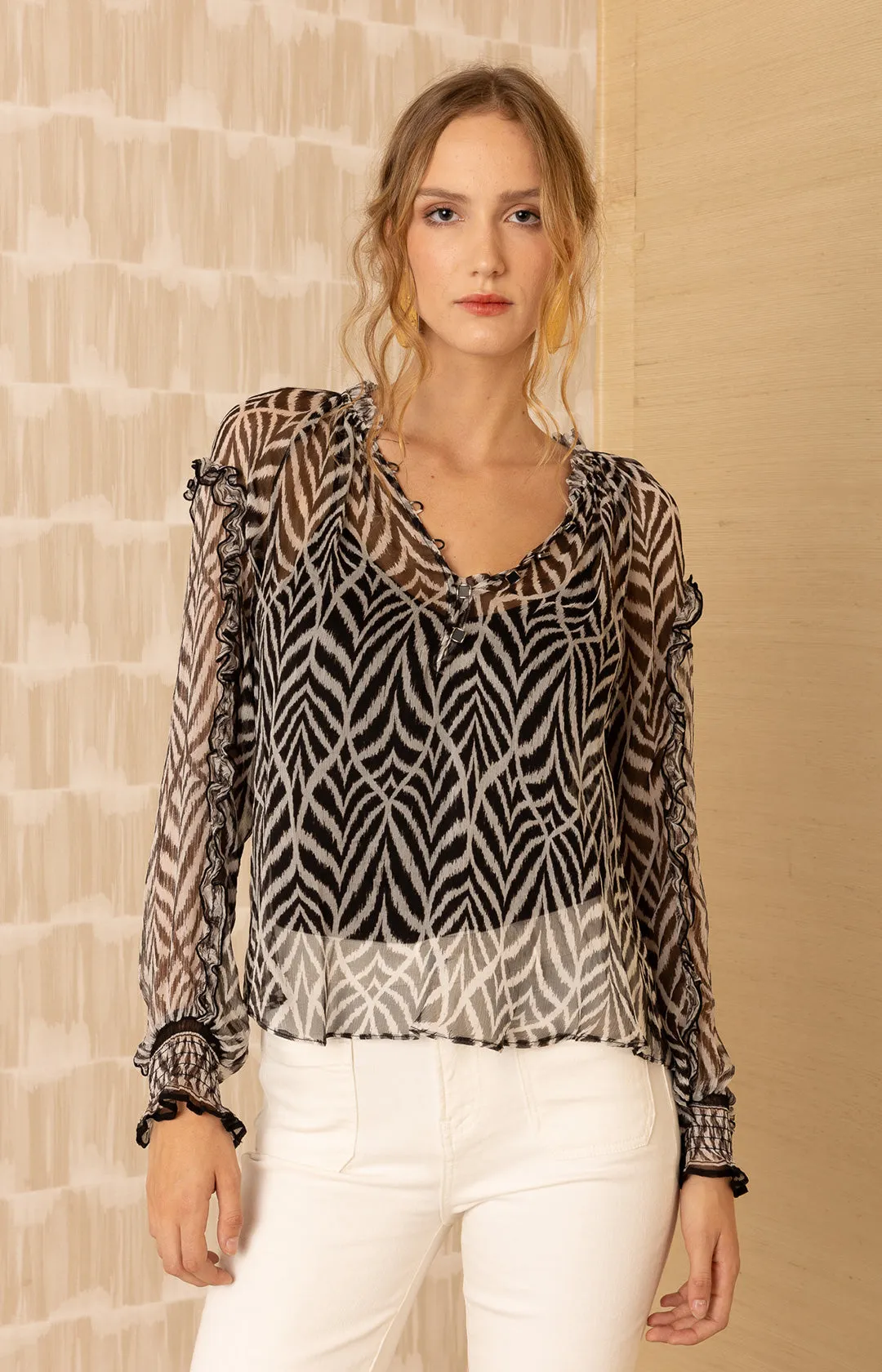 Linda Silk Top sold by Hale Bob