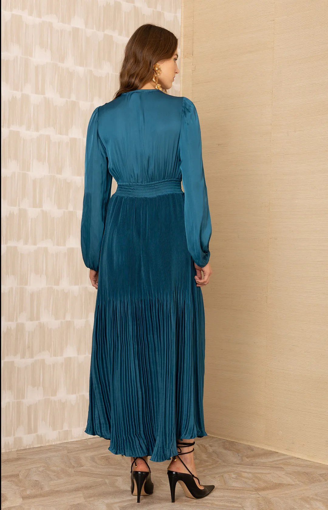 Alisson Charmeuse Solid Maxi Dress sold by Hale Bob product image thumbnail 5